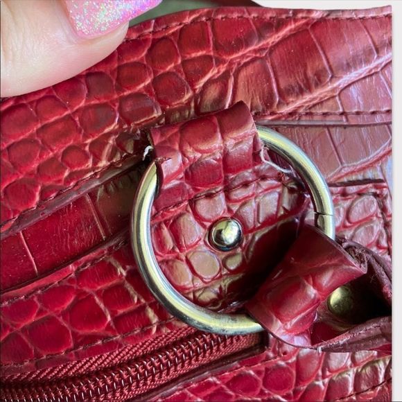 CLEO | Red Faux Snakeskin Purse - Picture 6 of 9